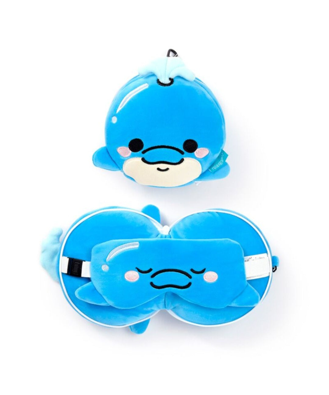 Relaxeazzz Plush Travel Pillow & Eye Mask