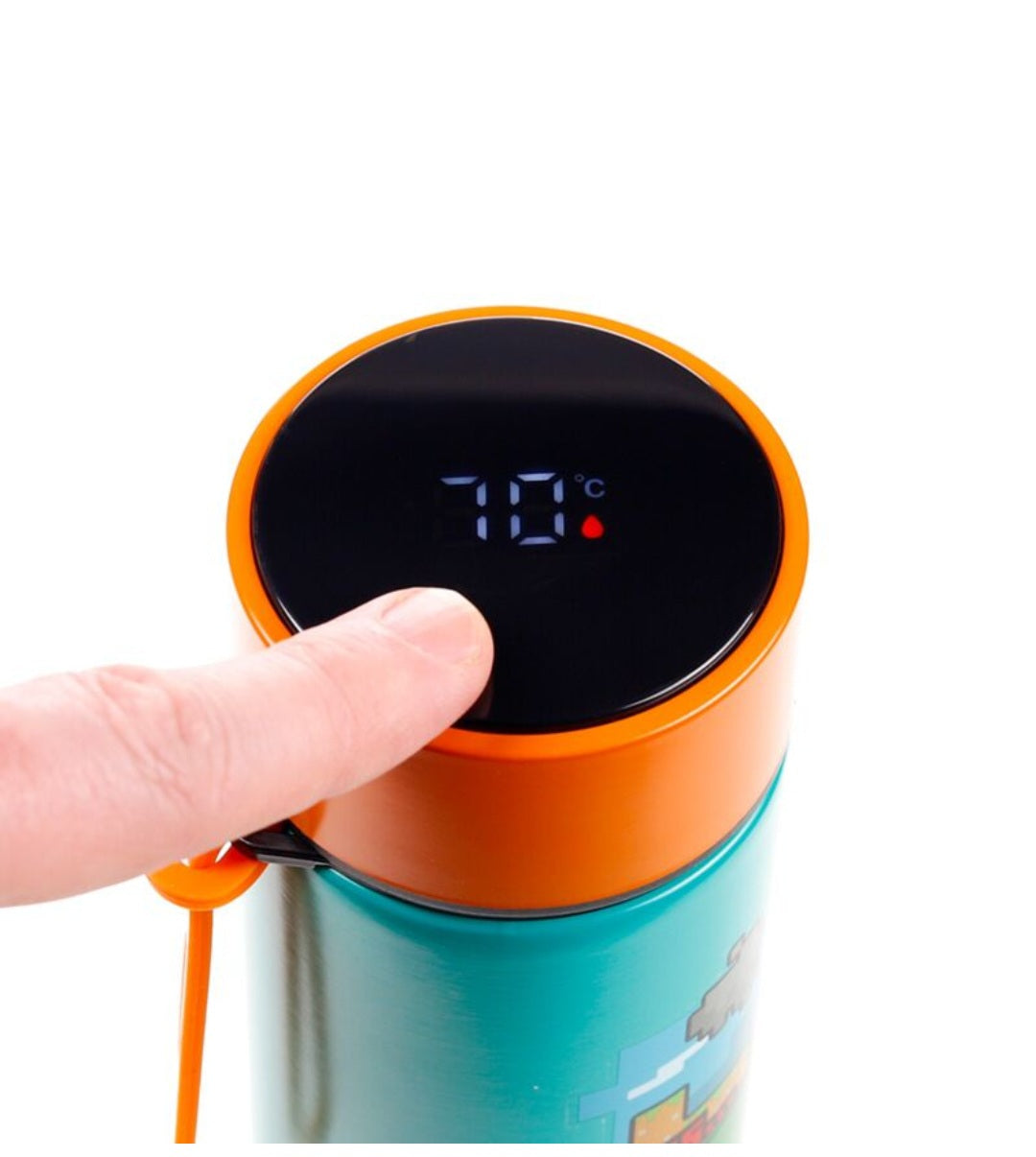 Minecraft insulated digital thermometer drinks/water  bottle
