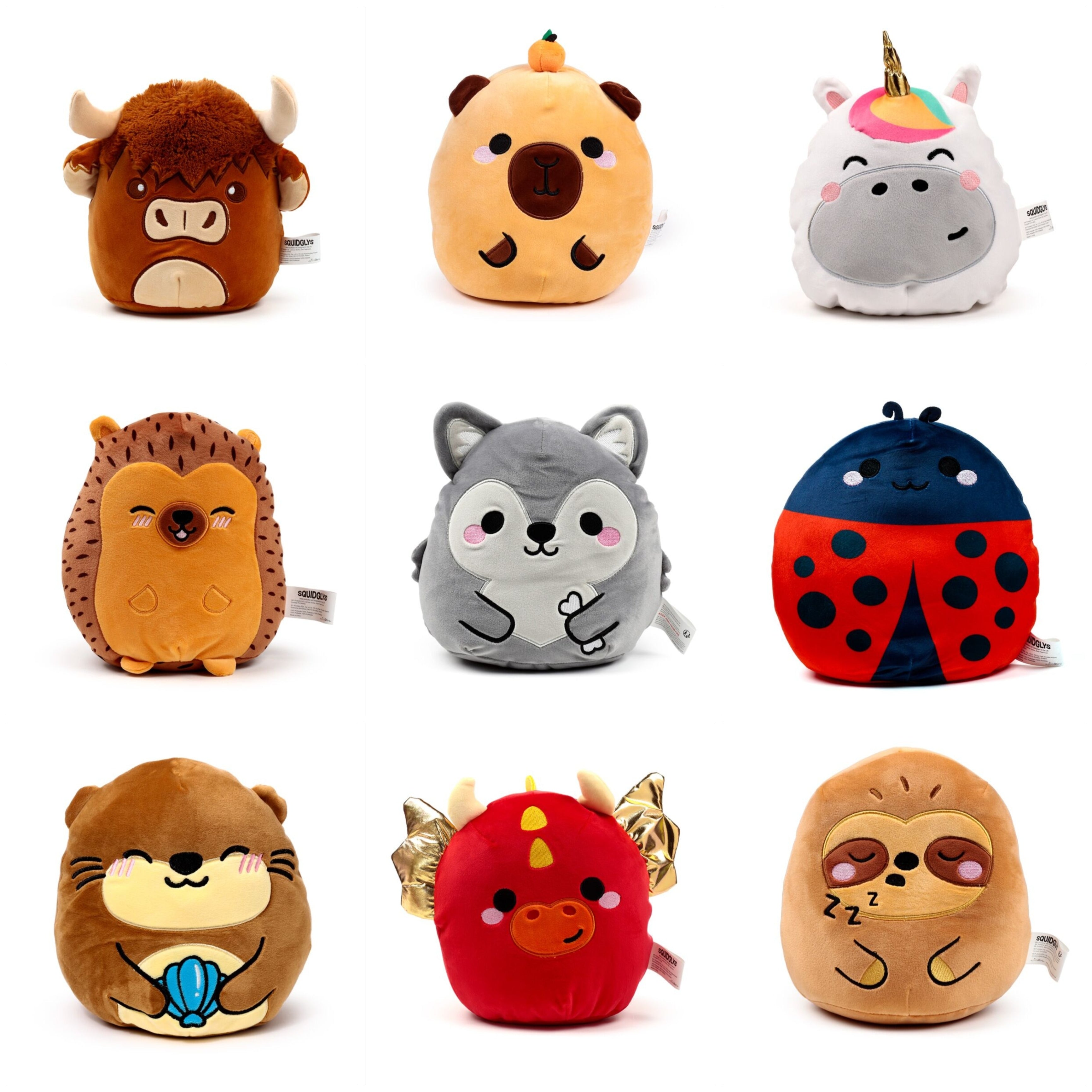 Squidglys Plush toys adoramals/adorabugs/adoramagic