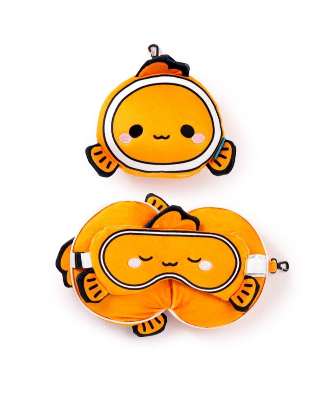 Relaxeazzz Plush Travel Pillow & Eye Mask