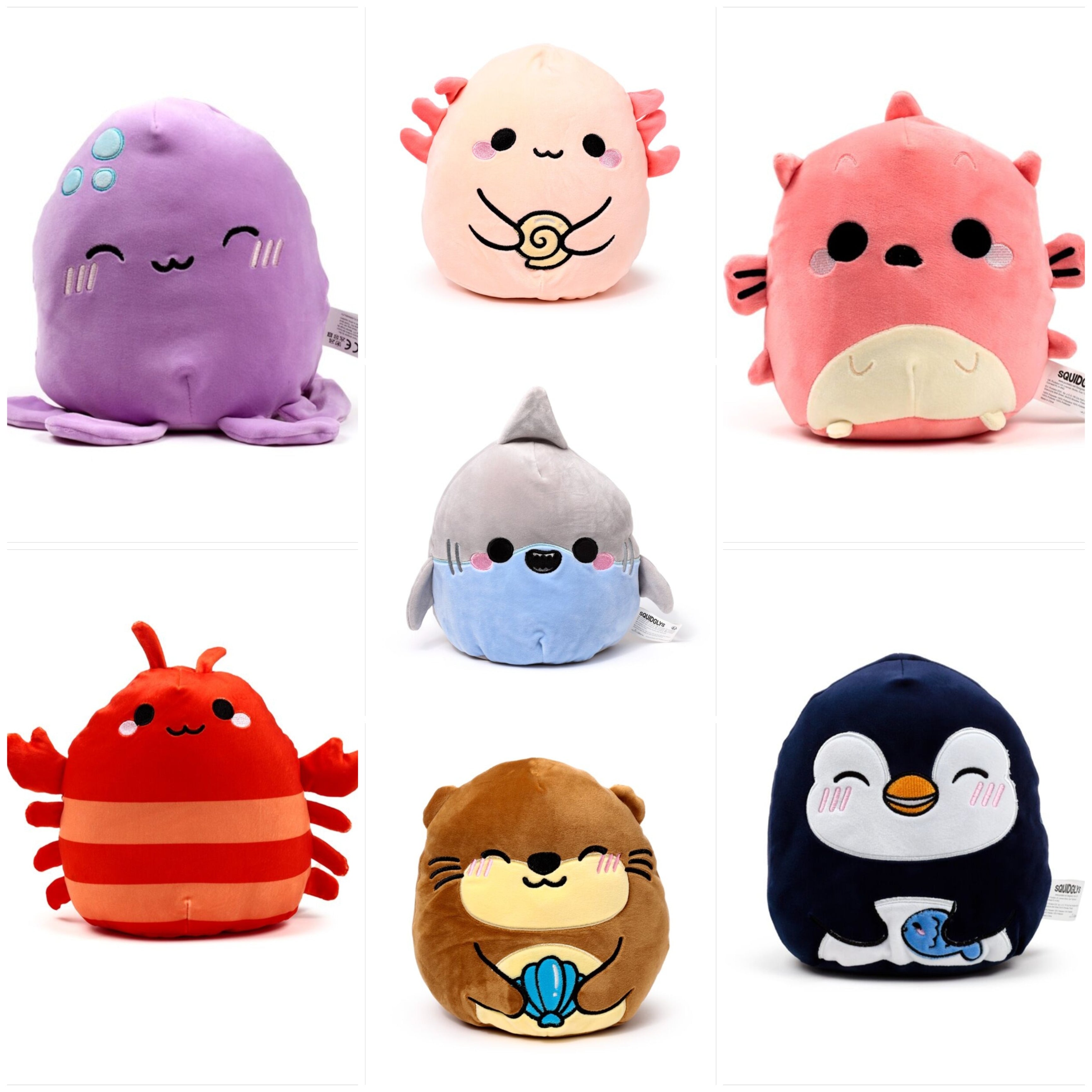 Squidglys Plush toys adoramals/adorabugs/adoramagic