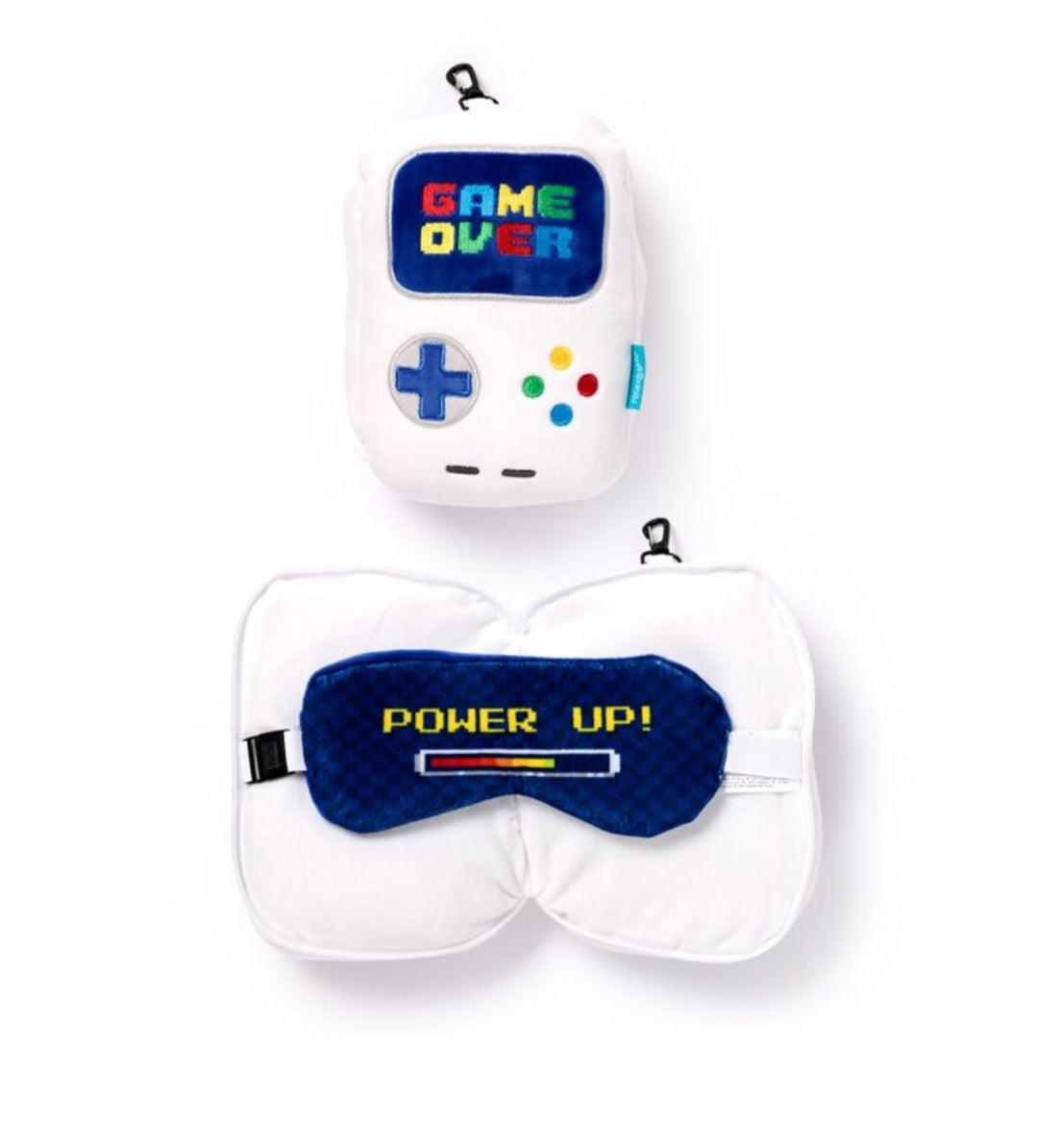 Relaxeazzz Plush Travel Pillow & Eye Mask