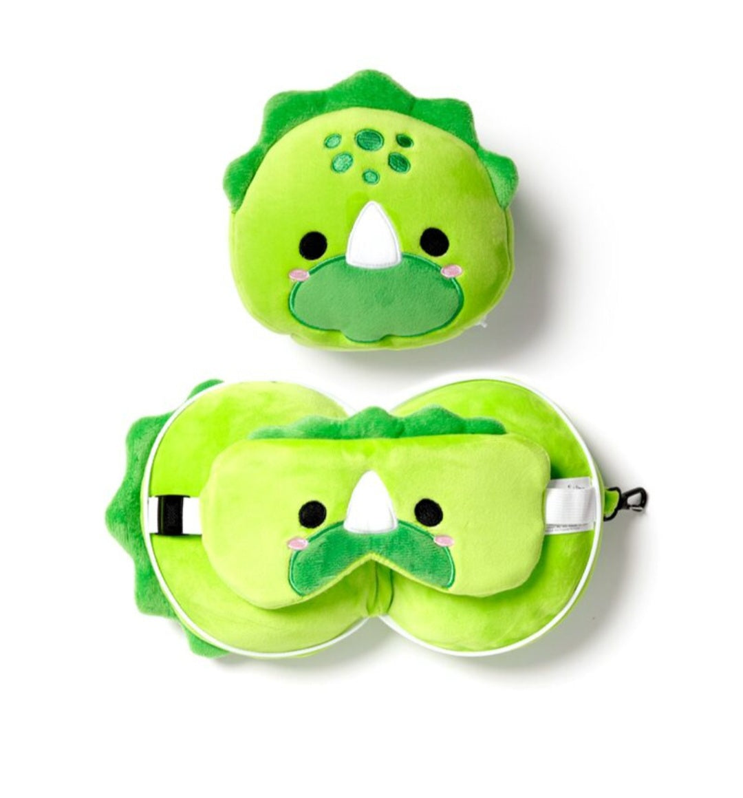 Relaxeazzz Plush Travel Pillow & Eye Mask