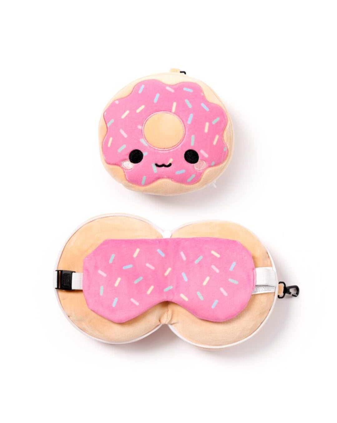 Relaxeazzz Plush Travel Pillow & Eye Mask