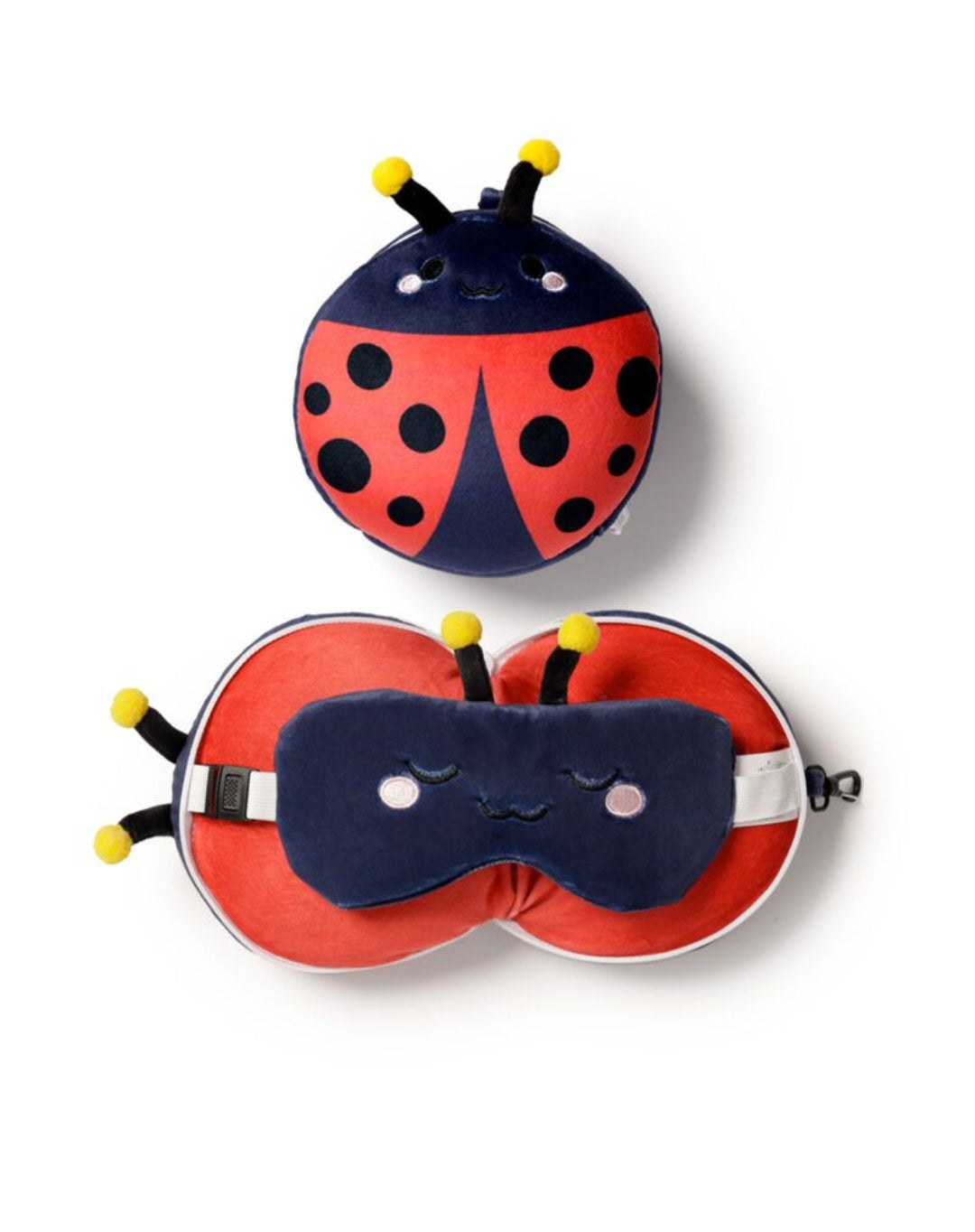 Relaxeazzz Plush Travel Pillow & Eye Mask