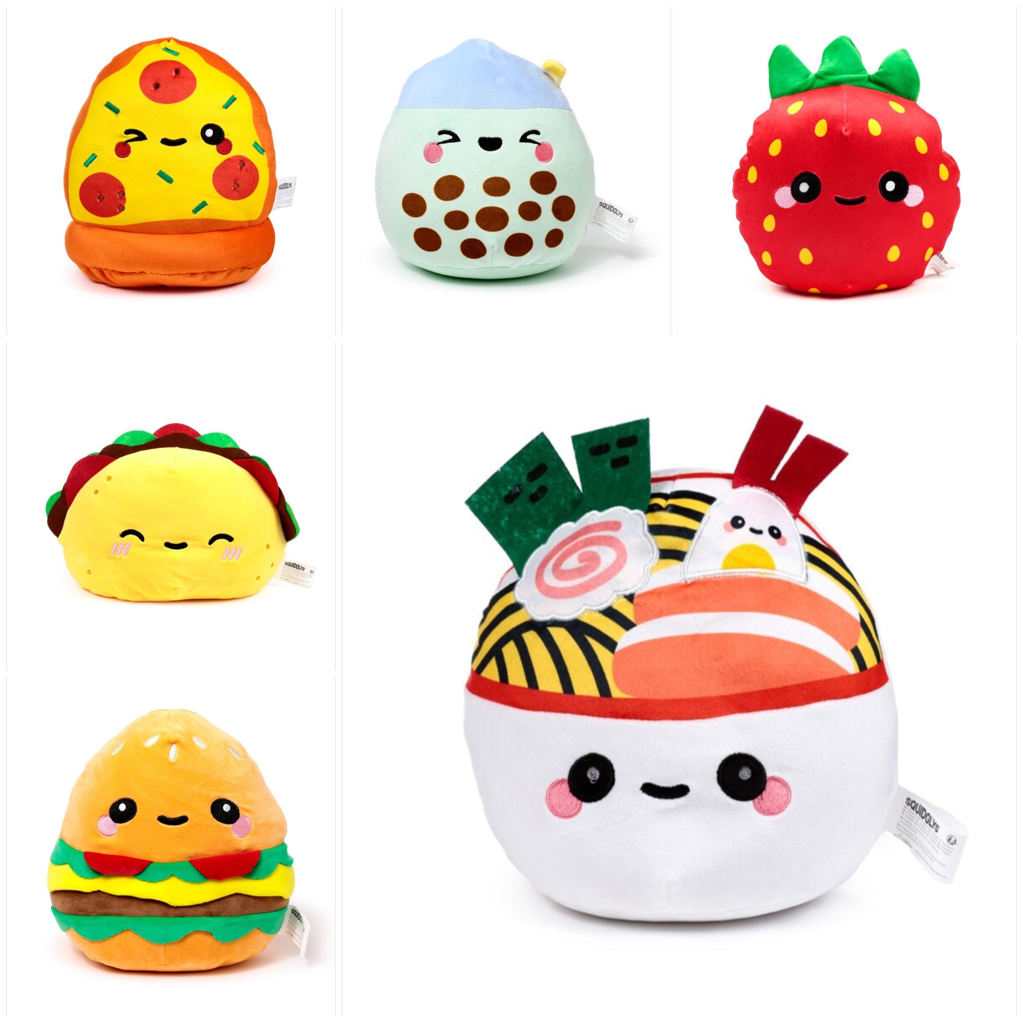 Squidglys Plush toys foodiemals