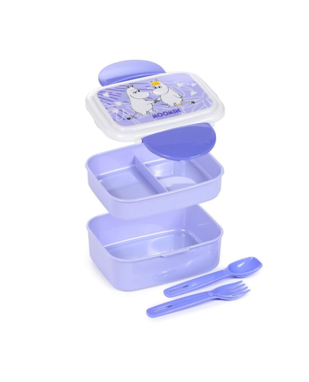 Bento Clip Lock Lunch Box with Cutlery - Moomin