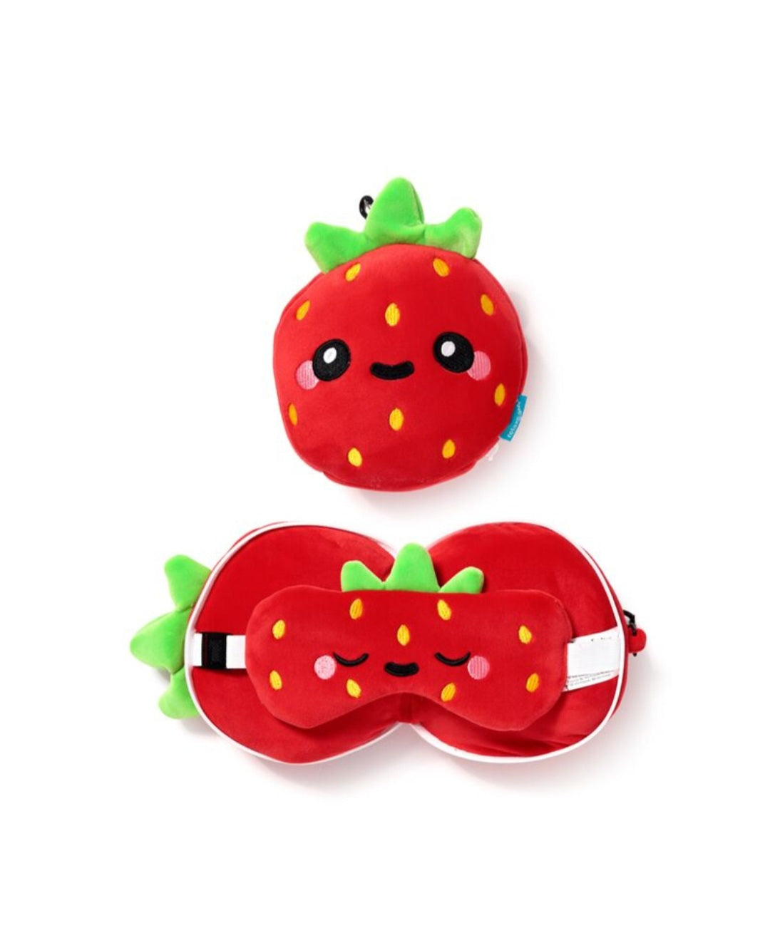 Relaxeazzz Plush Travel Pillow & Eye Mask