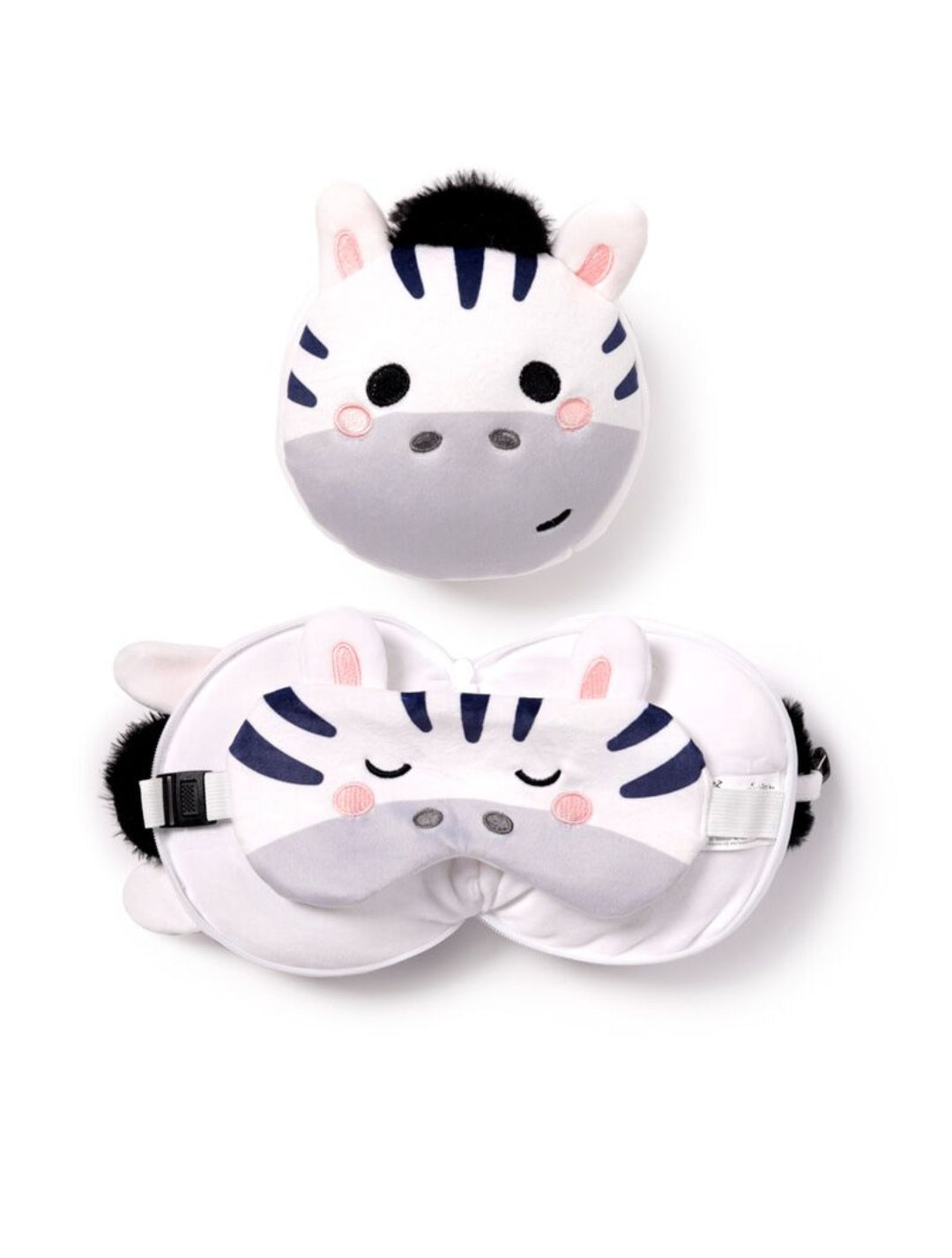 Relaxeazzz Plush Travel Pillow & Eye Mask