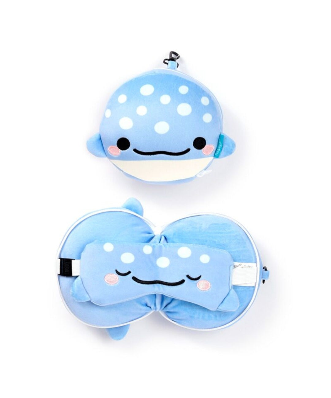 Relaxeazzz Plush Travel Pillow & Eye Mask