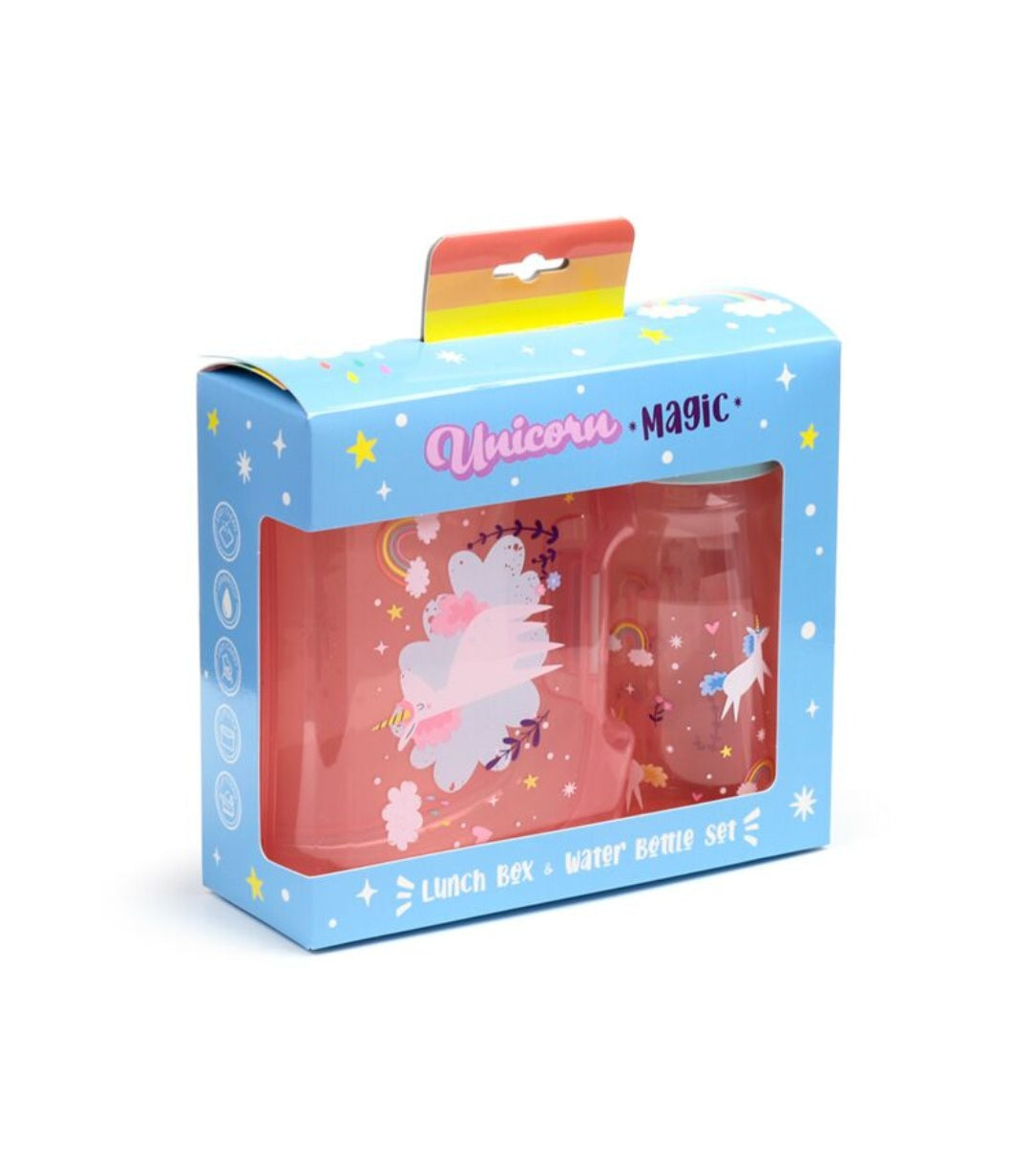 Lunch box and water bottle set