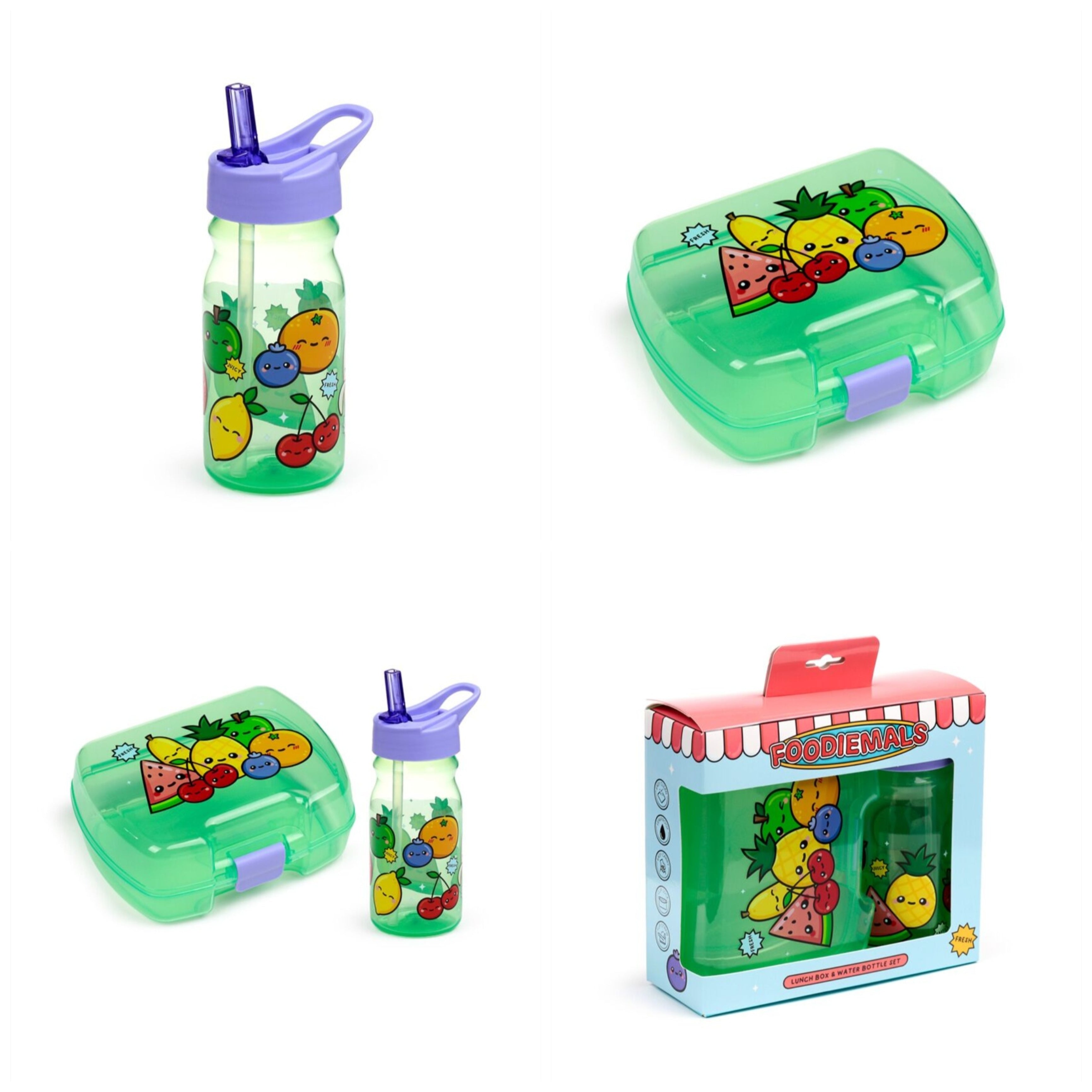 Lunch box and water bottle set