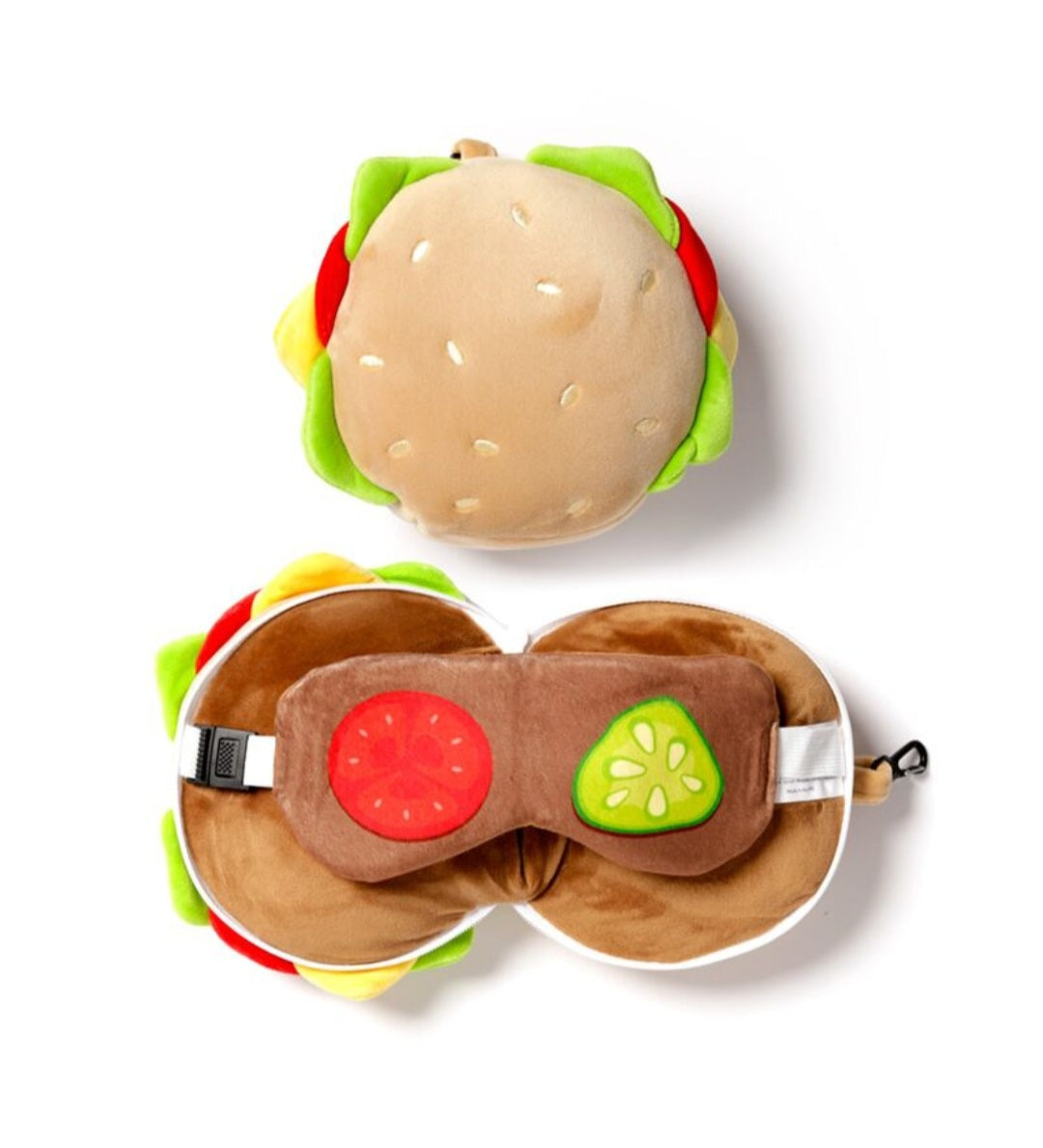 Relaxeazzz Plush Travel Pillow & Eye Mask