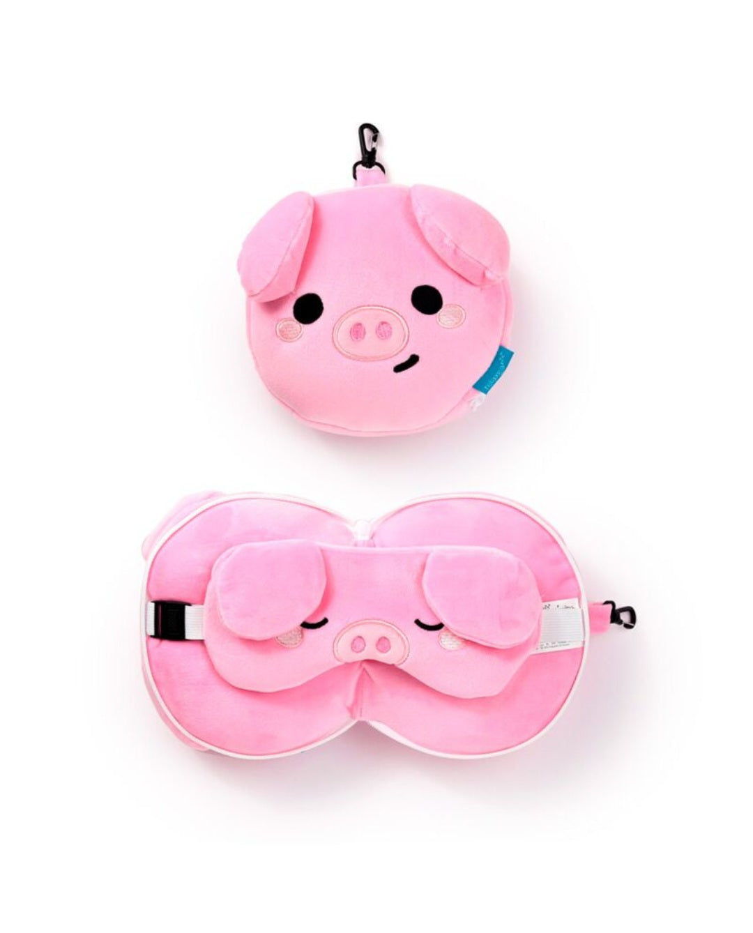 Relaxeazzz Plush Travel Pillow & Eye Mask